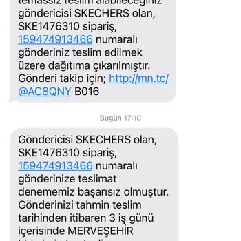 Skechers Mobil Siparişim İade Edildi