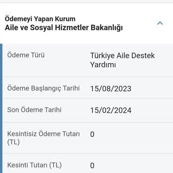 Aile ve Sosyal Hizmetler Bakanlığı Sosyal Yardım Parası