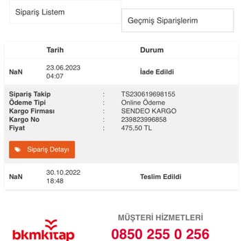 Bkmkitap Teslim Edilmeyen Ürünlerin Ücretinin İade Edilmemesi