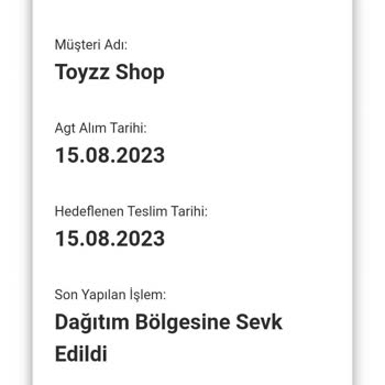 AGT Kurye (aynigunteslim.com) Kargo Telim Edilmemesi