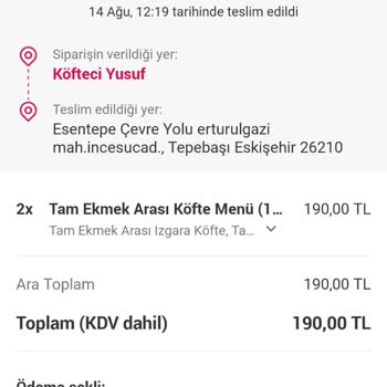 Yemeksepeti'nden Sipariş Verdim, Yemek De Gelmedi Ödediğim Para Da!