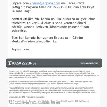 Enpara Hesap Kartı Vermiyor!