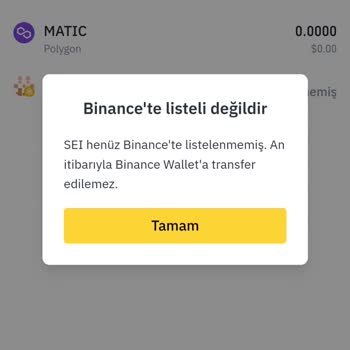 Binance Defi Cüzdan Spota Aktarmıyor