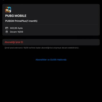 PUBG Mobile Prime Plus Abonelik Parayı Çekti Abonelik Gelmedi