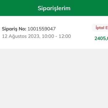 File Market Müşteri Bilgisi Dışında Online Sipariş İptali