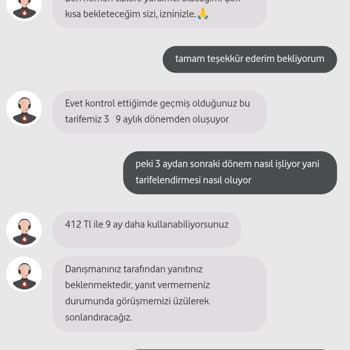 Vodafone'da Yanıltıcı Ve Yanlış Hesaplanan Tarife!