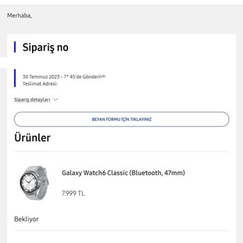 Samsung Shop, Ne Siparişimi İptal Ediyor, Ne De Yolluyor!