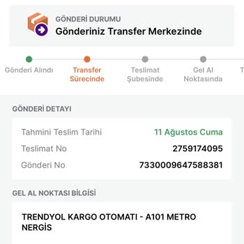 Trendyol Express Kargo Gelmemesi Problemi
