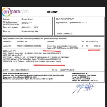 Erdek Sun Beach Hotel Rezervasyon Sorunu