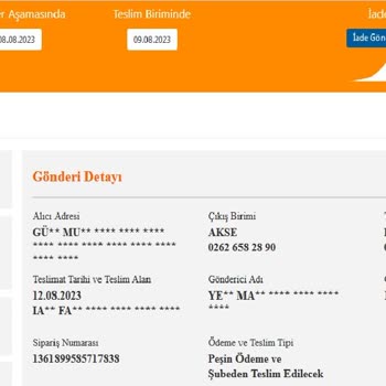 A101.com Gönderdiği Ürünün Takibini Yapmıyor, Destek Vermiyor