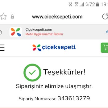 ÇiçekSepeti Sipariş Ettiğim Ürünü Ödemesini Yaptığım Halde Göndermiyorlar