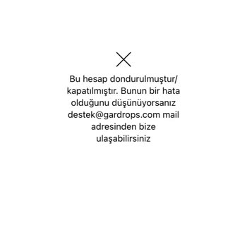 Gardrops Habersiz Hesabı Kapatma
