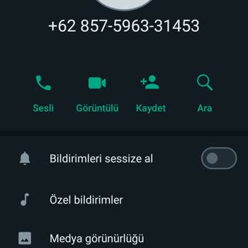 WhatsApp Bilinmeyen WhatsApp Mesajı