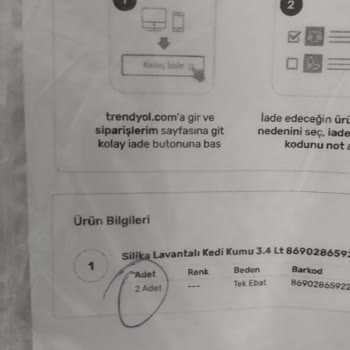 Trendyol Express Siparişimin Ambalajı Açıldı Bir Tane Ürün Çıkarıldı