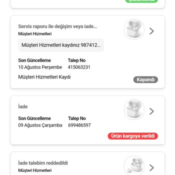 Hepsiburada'dan Alınan Philips Tat2236wt/00