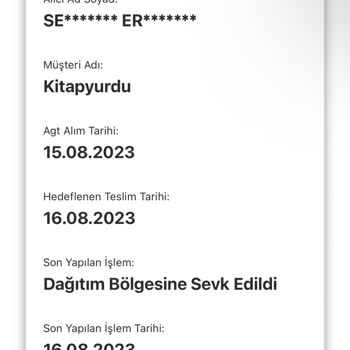 AGT Kurye (aynigunteslim.com) Kargo Şirketi Teslimatımı Geciktirdi