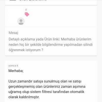 Gardrops Otomatik Ürün Silmesi