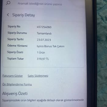 Civil 26 Gündür Gelmeyen Ürün Kargo