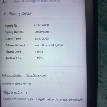 Civil 26 Gündür Gelmeyen Ürün Kargo
