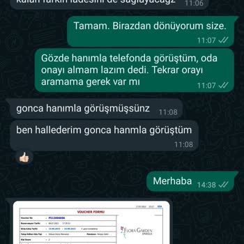Flora Garden Ephesus Rezervasyon Onay Sorunu