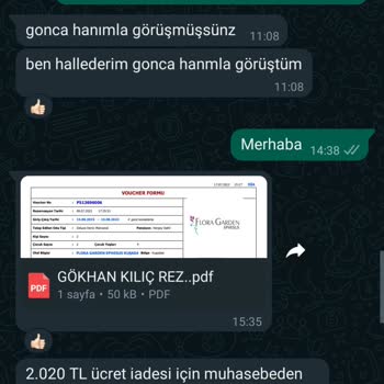 Flora Garden Ephesus Rezervasyon Onay Sorunu