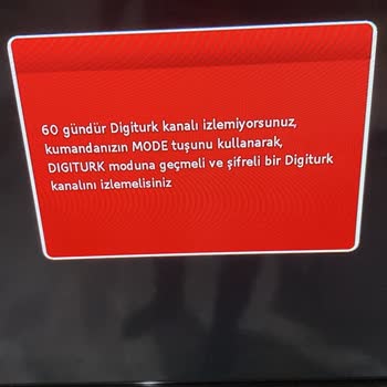 Digiturk ''60 Gündür Digiturk Kanalı İzlemiyorsunuz'' Hatası!