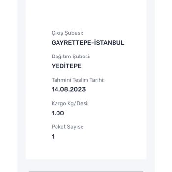 Aras Kargo Kargomu Kaybetti Bilgi Vermiyor.
