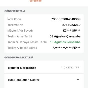 Trendyol Express Kargonun Teslim Edilememesi!