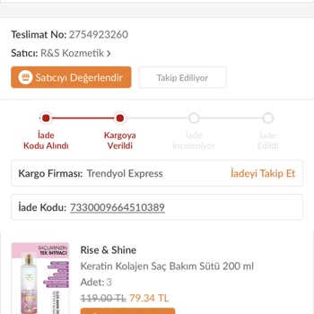 Trendyol Express Kargonun Teslim Edilememesi!