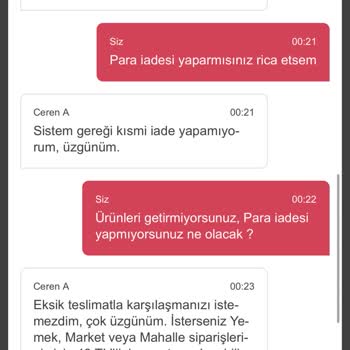 Yemeksepeti Market Yemeksepeti Verdiğim Siparişin Hk