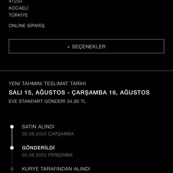 Zara Firması 15 Günü Geçmesine Rağmen Ürünü Göndermiyor.