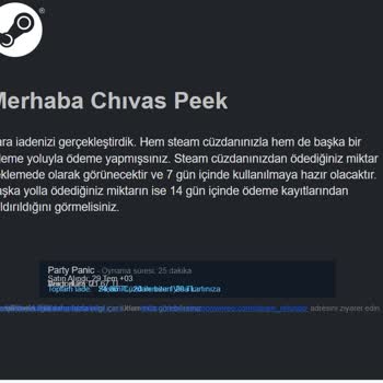Steam Para İadesi Sorunu