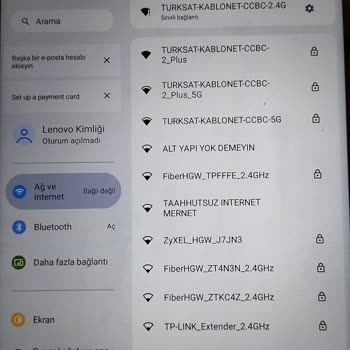 Lenovo Bilgisayar Aldığım Cihaz İnternete Bağlanmıyor Sınırlı Bağlantı Hatası Veriyor