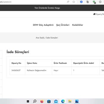 Appleturkiye.com (özel) Sipariş İptali Ve Ücret İade Talebim