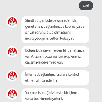 Vodafone Net Bölgesel Arıza Sorunu