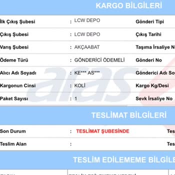 Aras Kargo Akçaabat Şubesi İletişim Ve Dağıtım Problemleri
