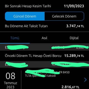 Yapı Kredi Bankası Bankası Kredi Kartı Borç