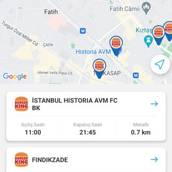Tıkla Gelsin Çapa Burger King Tıkla Gelsin Yok
