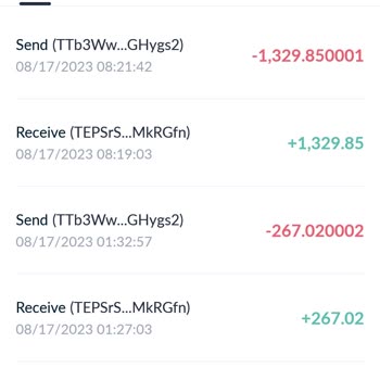 Tronlink Üzerinden Param Gitti