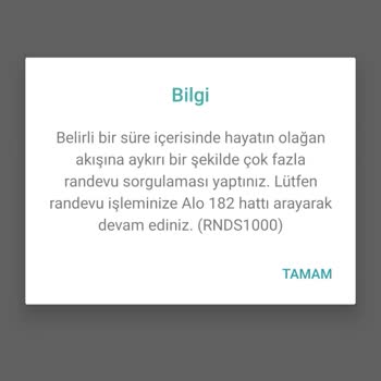 MHRS1000 Hatası Düzeltilmesi İsteği