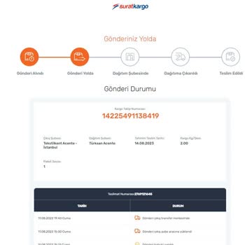 Sürat Kargo'da Bekletilen Paketim