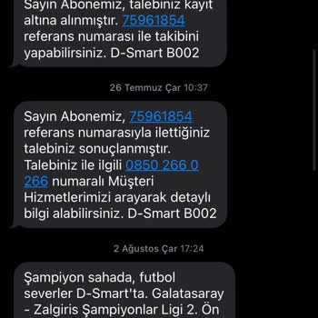 D-Smart Müşteri Hizmetleri Ve Faturalandırma