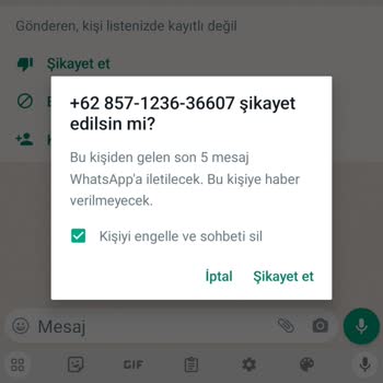 WhatsApp +62 Alan Koduyla (Endonezya ) WhatsApp Üzerinden Gönderilen Mesaj...