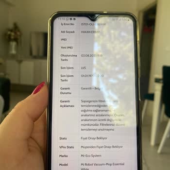 Xiaomi Trendyol Dan Aldığım Mi Marka Robot Kullanıcı Hatası Görünen Hatalar