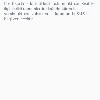QNB Finansbank Kredi Kartımın Kısıtlanması