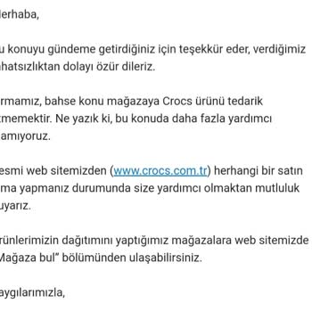 Migros'tan Aldığım Crocs Terliklerinde Açılma Problemi
