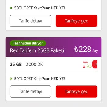Vodafone Uygun Tarife Olmaması