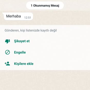 WhatsApp Yabancı Numaradan Gelen WhatsApp Mesajı
