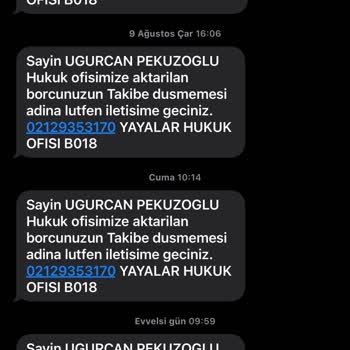 Aras Kargo Meykar Aş Tarafından Rahatsız Ediliyorum