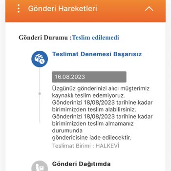 MNG Kargo Teslim Edilmeyen Ürün